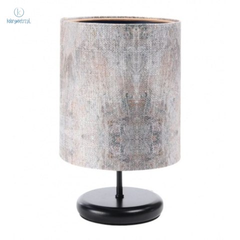 BPS Koncept - lampa stołowa z abażurem boho PORTLAND 0Q0s-C-002cz, czarna