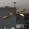 EMIBIG - nowoczesna, designerska lampa sufitowa LOTUS VI black/gold