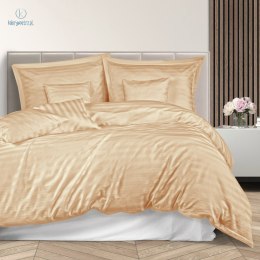 Darymex - Pościel bambusowo-satynowa STRIPE BEIGE 140x200 cm+1x(70x80 cm) z listwą+2x(40x40 cm)