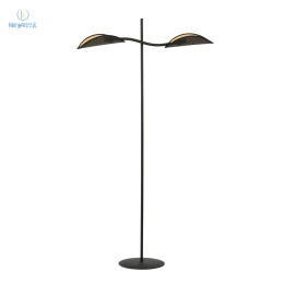 EMIBIG - nowoczesna, designerska lampa podłogowa LOTUS, black/gold