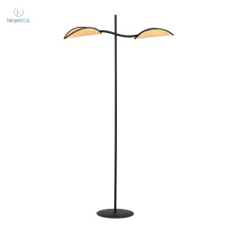 EMIBIG - nowoczesna, designerska lampa podłogowa LOTUS, black/gold