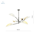 EMIBIG - nowoczesna, designerska lampa sufitowa LOTUS VI white/gold