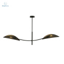 EMIBIG - nowoczesna, designerska lampa sufitowa LOTUS black/gold