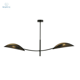 EMIBIG - nowoczesna, designerska lampa sufitowa LOTUS black/gold