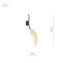 EMIBIG - nowoczesny, designerski kinkiet LOTUS white/gold