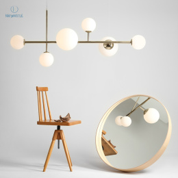 ARTERA - skandynawska lampa wisząca DIONE 6 GOLD XL