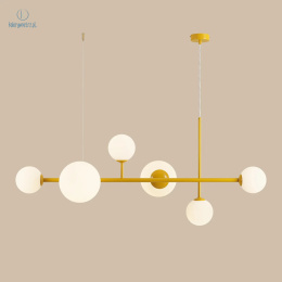 ARTERA - skandynawska lampa wisząca DIONE 6 MUSTARD XL