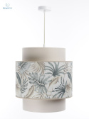 BPS Koncept - lampa wisząca z abażurem BOHO MISKANT PALM, walec