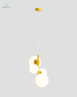 ARTERA - skandynawska lampa wisząca BLOOM 4 MUSTARD