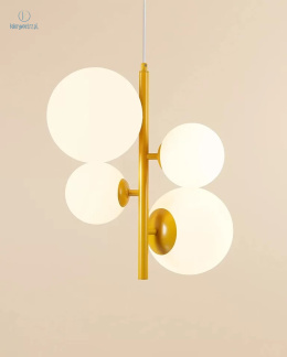 ARTERA - skandynawska lampa wisząca BLOOM 4 MUSTARD