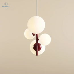 ARTERA - skandynawska lampa wisząca BLOOM 4 RED WINE