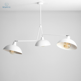 ARTERA - nowoczesna, loftowa lampa sufitowa ESPACE 3 WHITE