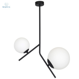 ARTERA - nowoczesna, skandynawska lampa sufitowa GALLIA 2 BLACK