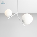 ARTERA - nowoczesna, skandynawska lampa sufitowa GALLIA 2 WHITE