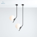 ARTERA - nowoczesna, skandynawska lampa sufitowa GALLIA BLACK LONG