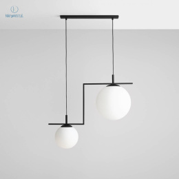 ARTERA - nowoczesna, skandynawska lampa wisząca ZAC 2 BLACK MATTE