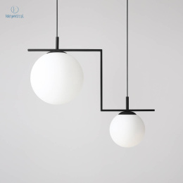 ARTERA - nowoczesna, skandynawska lampa wisząca ZAC 2 BLACK MATTE