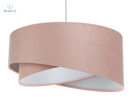 BPS Koncept - lampa wisząca z abażurem JASMIN BEBE ASYMMETRY , pudrowy róż