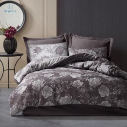 Darymex - Pościel bawełniana FLORY ANTHRACITE, 160x200 cm+2x(70x80 cm) COTTONLOVE JACQUARD