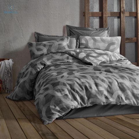 Darymex - Pościel bawełniana SPOTY ANTHRACITE, 160x200 cm+2x(70x80 cm) COTTONLOVE JACQUARD