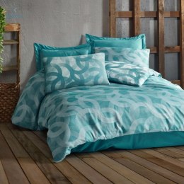 Darymex - Pościel bawełniana SPOTY TURQUOISE, 160x200 cm+2x(70x80 cm) COTTONLOVE JACQUARD