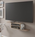 BIM FURNITURE - nowoczesna, wisząca półka RTV pod telewizor DEDAL, 90x20 cm - dąb sonoma