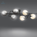 EMIBIG - nowoczesna lampa sufitowa BRENDI 6A-BL MIX-2 czarna/2 kolory