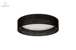 DUOLLA - lampa sufitowa/plafon LED BLACK, 45x10 cm, czarny