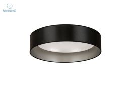 DUOLLA - lampa sufitowa/plafon LED GLAMOUR, 45x10 cm, czarny/srebrny