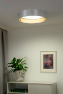 DUOLLA - lampa sufitowa/plafon LED GLAMOUR, 45x10 cm, ecru/złoty