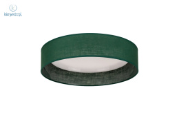 DUOLLA - lampa sufitowa/plafon LED GREEN, 45x10 cm, zieleń butelkowa