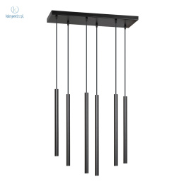 EMIBIG - designerska lampa sufitowa SELTER 6 BLACK, czarna