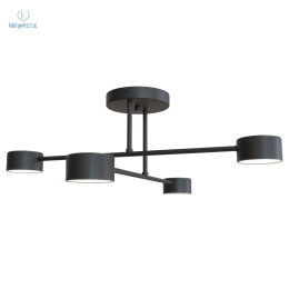 EMIBIG- nowoczesna, designerska lampa sufitowa HALLO 4 BLACK - czarna