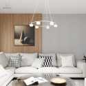 EMIBIG - nowoczesna, designerska lampa wisząca STARLIT 6 WHITE - biała