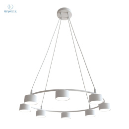 EMIBIG - nowoczesna, designerska lampa wisząca STARLIT 8 WHITE - biała